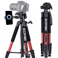 187cm/73.6in Compact Aluminum Tripod Stand for Camera DSLR Canon Nikon Projector Telescope 360°Panorama Photographic Phone Stand