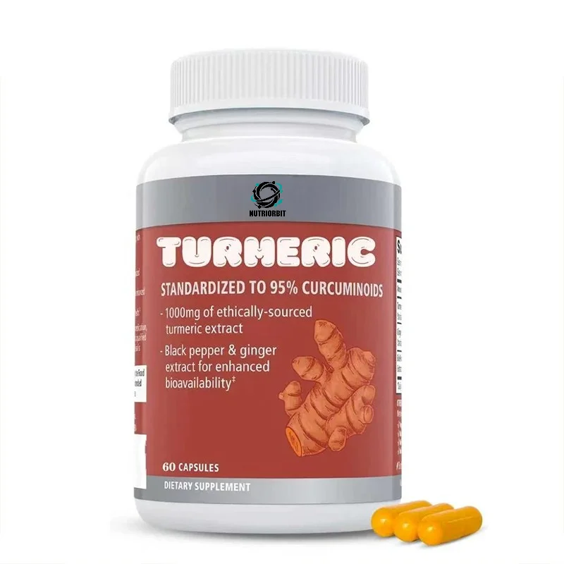 Turmeric Extract Contains A Maximum Concentration of 95% Supplement, Joint Comfort Support, 60 Capsules