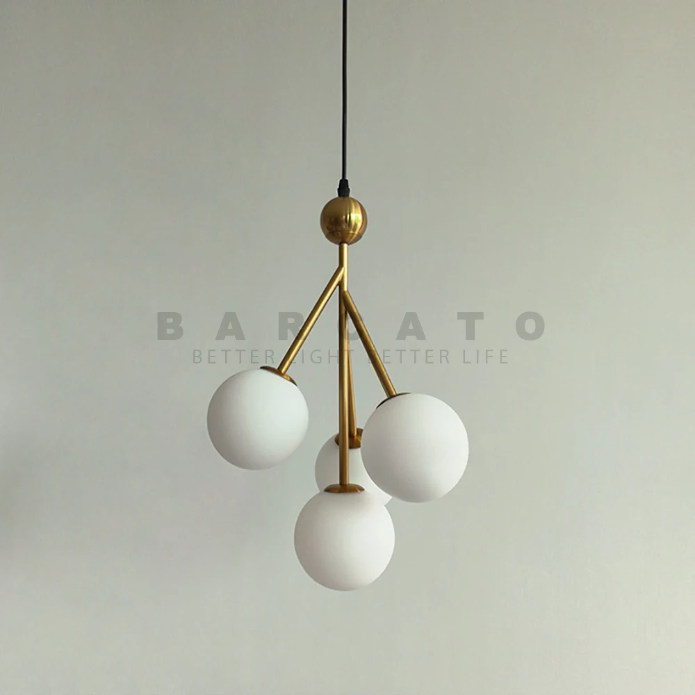 Nordic Minimalist LED Ceiling Chandelier Milk White Pendant Lights Magic Bean Hanging Lamp Minimalist Bar Dining Room Decor Lamp