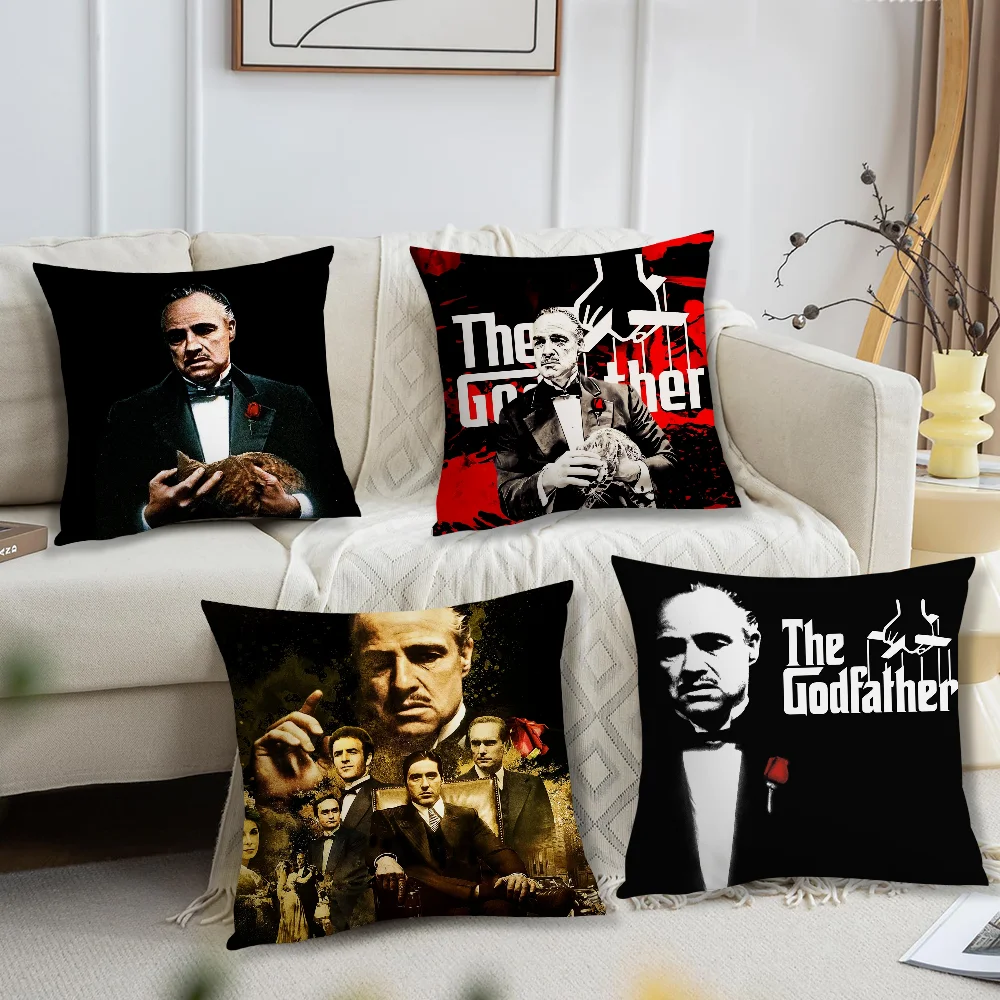 Classic Film The Godfather Pillow Case Sofa Living Room Bedroom Headboard Backrest Cushion Square Cushion Nap Time