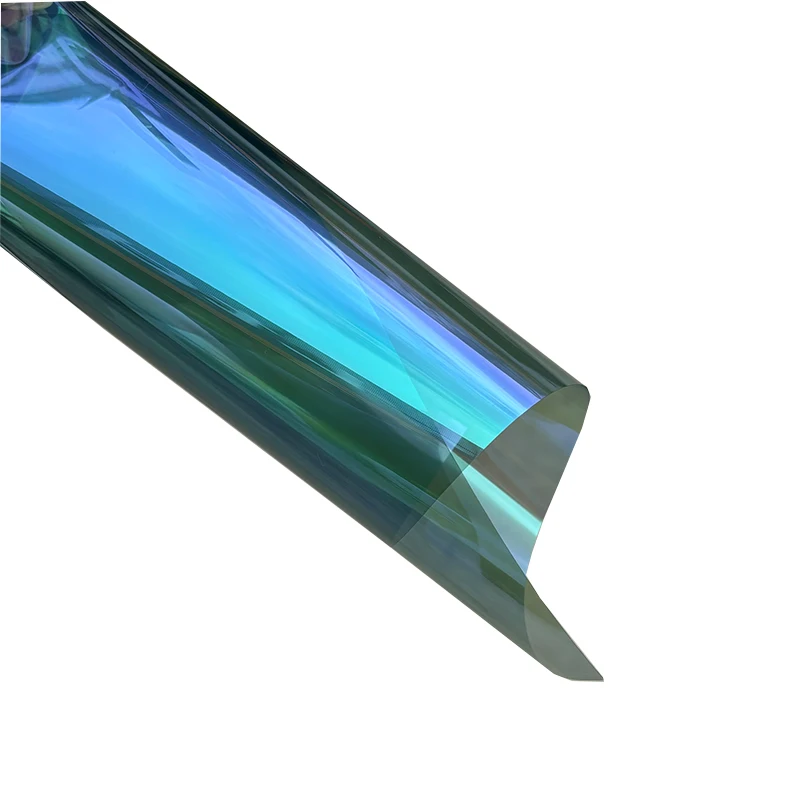 Lila Chamäleon 1,52*30M 56,9% VLT Fensterfolie Autofenster Tönung Windschutzscheibe Solar Windows Chamäleon Tönung