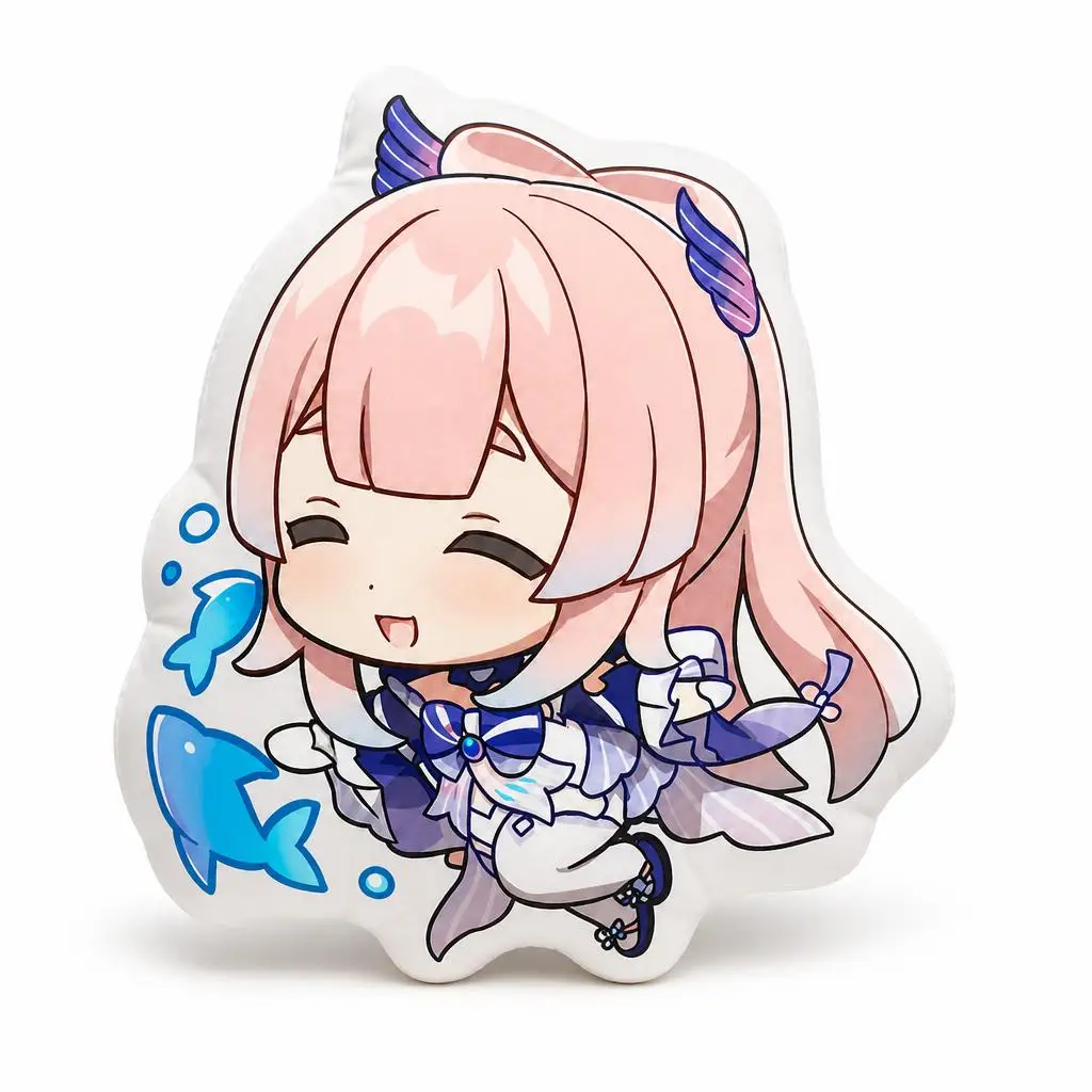 GenshinImpact Kokomi SangonomiyaKokomi Anime Gamer Plush Pillow Cushion Irregular Stuffed Throw Pillow Home Decor Gift Sofa Bed