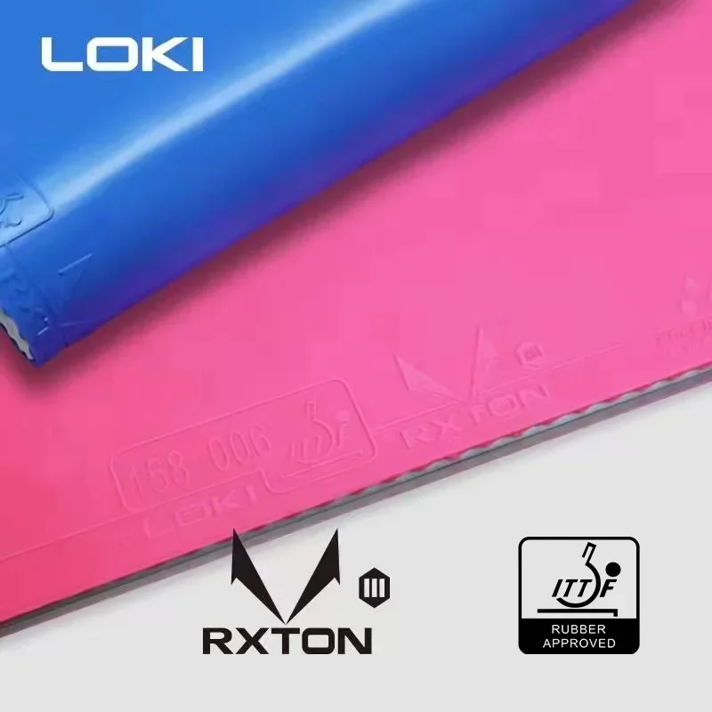 LOKI RXTON 3 Table Tennis Rubber Sheet Pimples In Sticky Ping Pong Rubbers with Tensor Sponge Original WANG HAO ITTF Approved