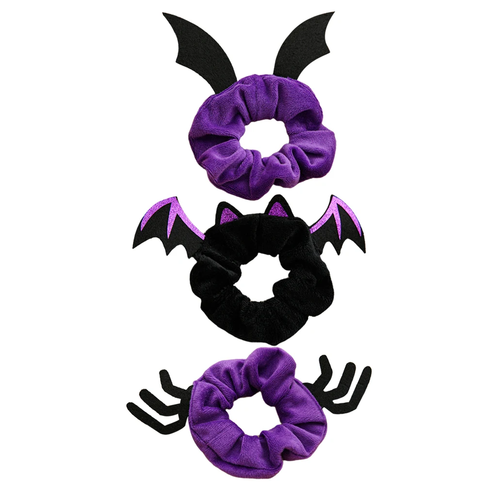 

3 Pcs Hair Ties for Girls Funny Accessories Halloween Rope Elasticity Miss Ropes