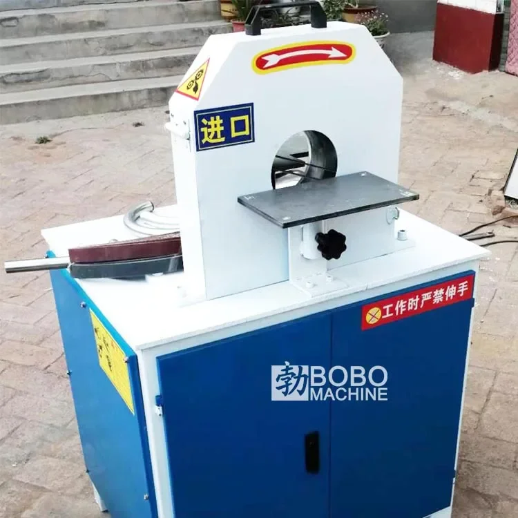 Aluminum copper tube hairline polishing machine for metal round pipe