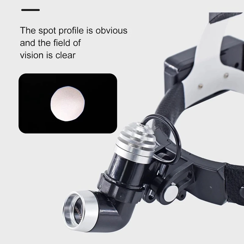 Lámpara de cabeza LED Dental de 5W para lupa Binocular, foco de brillo, faro quirúrgico médico ajustable para odontología ENT