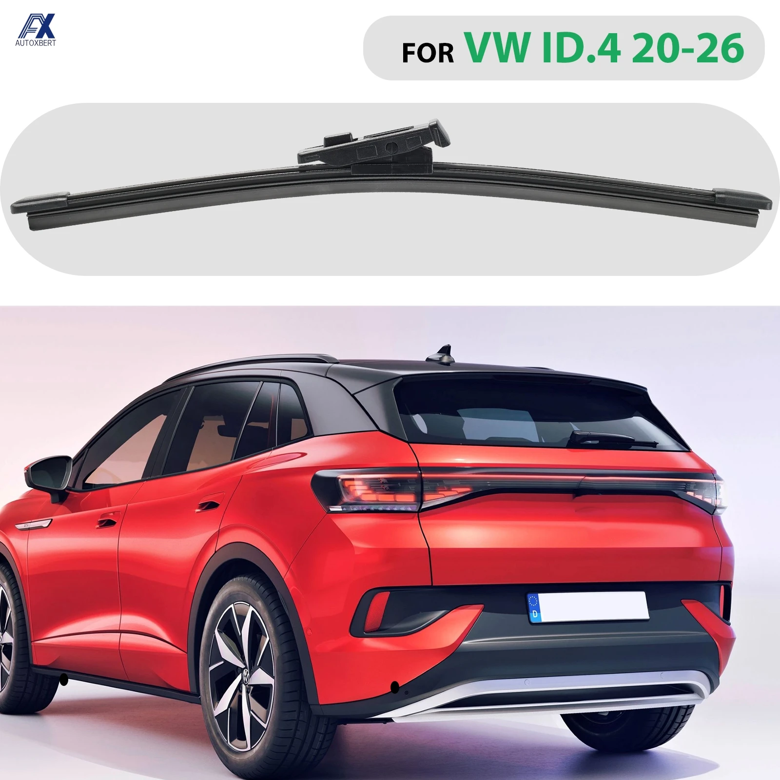 12 "ممسحة 11A955427A9B9 الخلفية ممسحة زجاج أمامي شفرة لشركة فولكس فاجن ID4 ID.4 2020 - 2026 جزء السيارة نافذة نظيفة الزجاج الأمامي فرشاة المطر #2