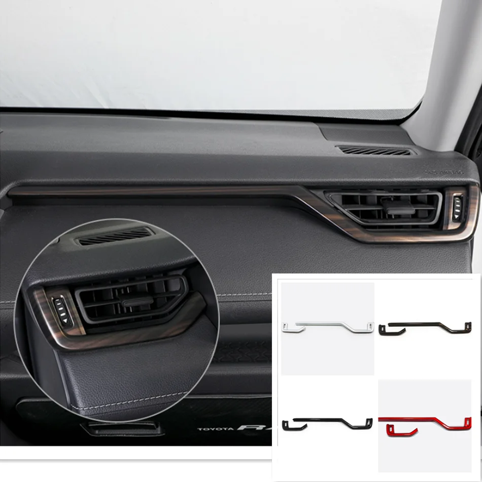 

For Toyota RAV4 RAV 4 2019 2020 2021 2022 Interior Middle Panel Center Control Side Air Condition Outlet Cover Trims Accessories