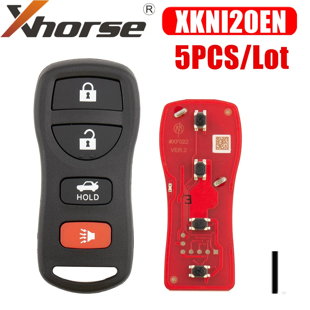 

Xhorse XKNI20EN Wire Remote Key for Nissan Separate 4 Buttons Second Generation Wire Remote Key 5PCS