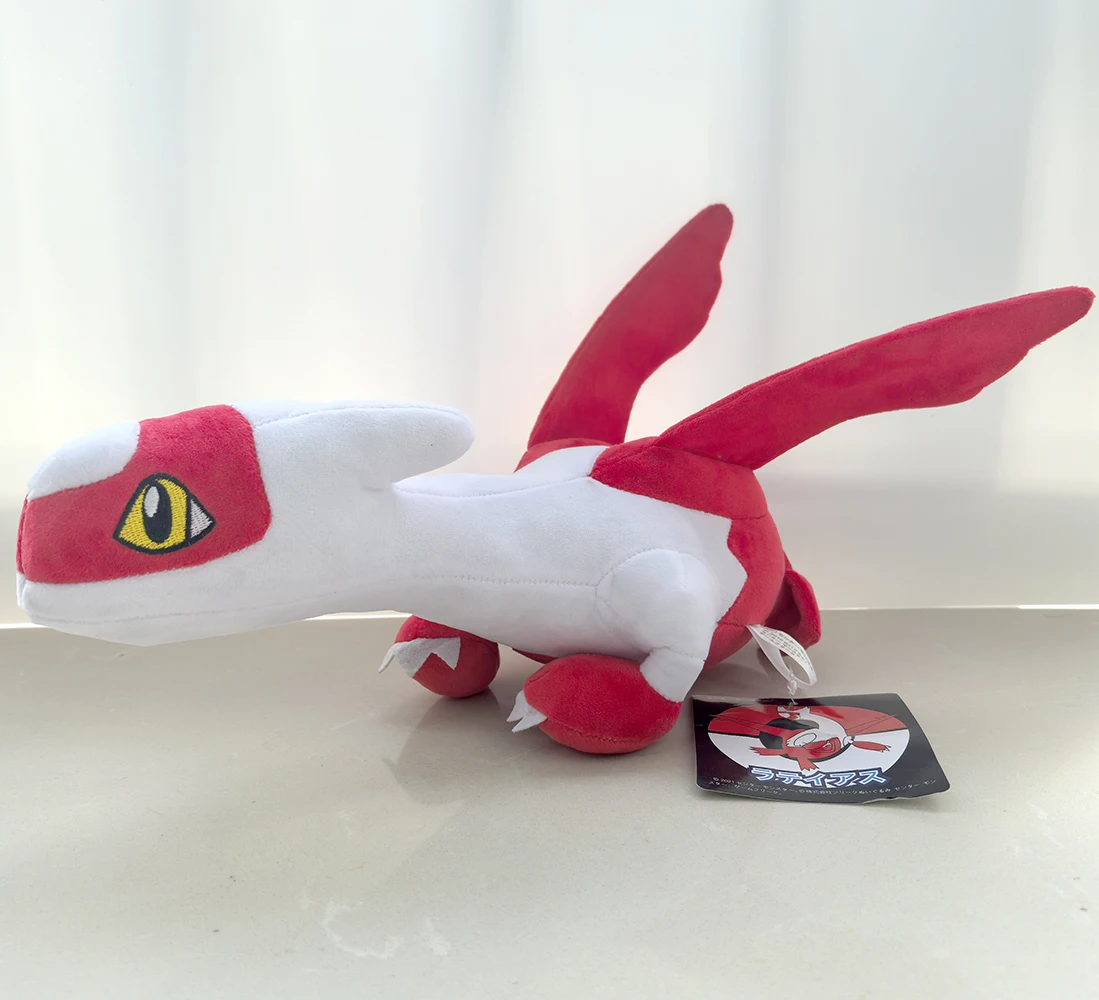 Pokemon LEGENDS Latias rojas juguete de peluche de 12 pulgadas, juego de interruptor espada escudo dragón relleno Animal dibujos animados escarlata violeta muñeco de peluche