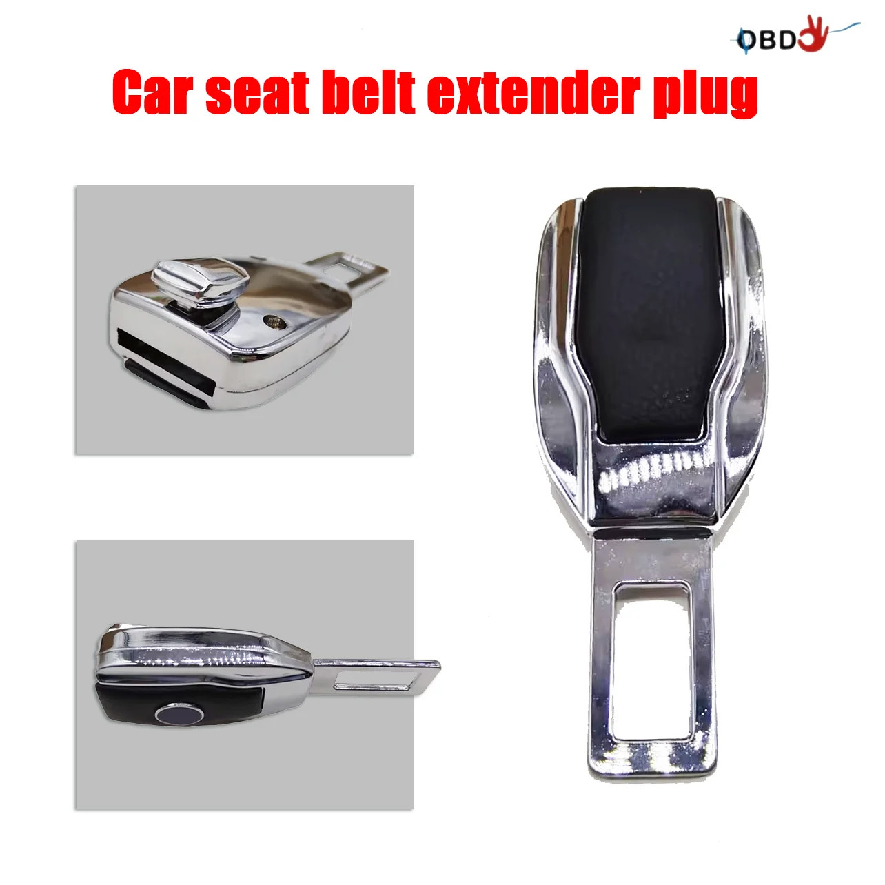 Car Seat Belt Locker Carabiner Extender Clip Seatbelt Lock Buckle Plug Alloy Leather Auto Accessories with Logo for BMW/Ben-z