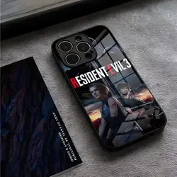 Resident Evil 3 Phone Case For IPhone 13 Pro Max 14 Plus 12 Mini 11 15 X XR XS 8 7 Plus SE Tempered Glass Back Cover