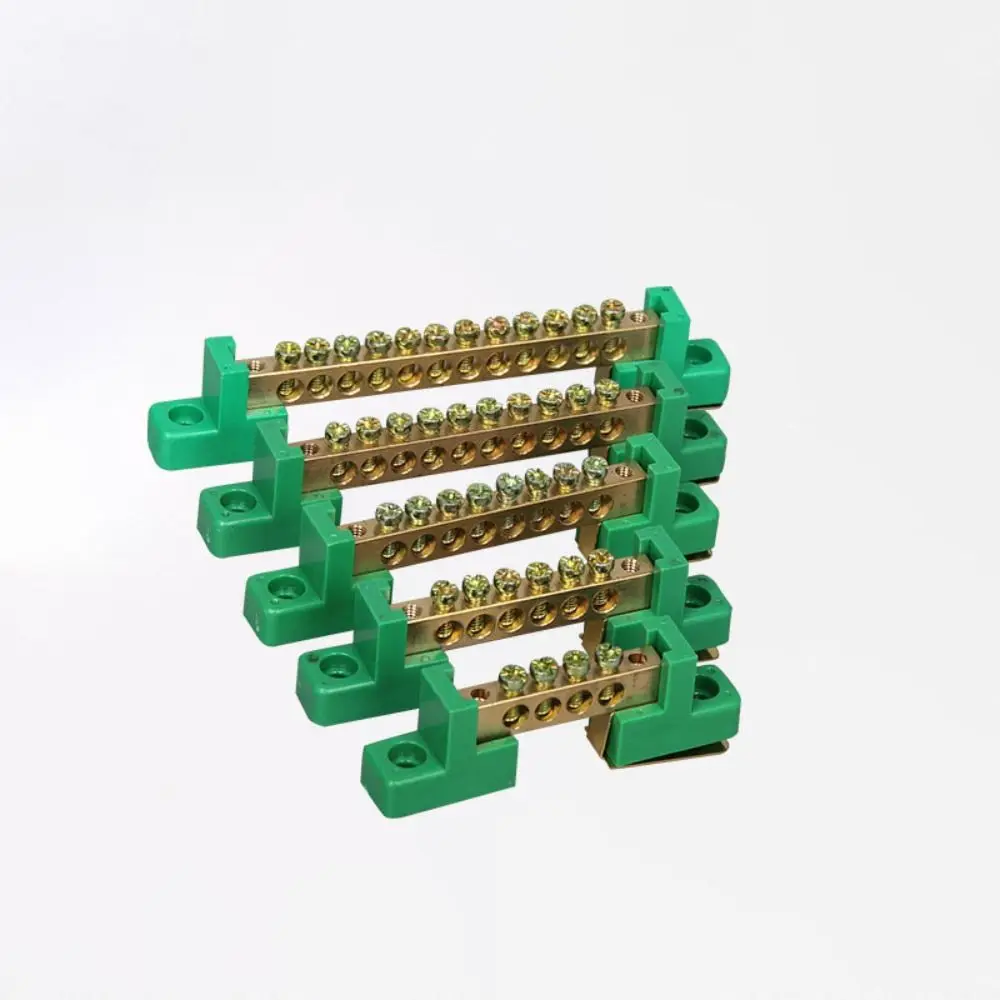 

Good Conductivity Terminals Grounding Multi Positions Corrosion Resistance Porous Site High Bridge Type Ground Bar Brass