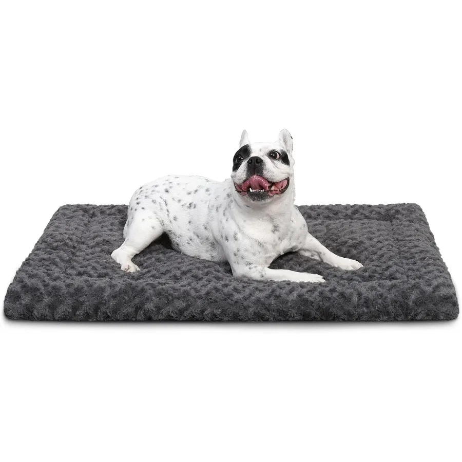 

Washable Dog Bed Mat Reversible Dog Crate Pad Soft Fluffy Pet Kennel Beds Dog Sleeping Mattress for Large Jumbo Medium Small Do