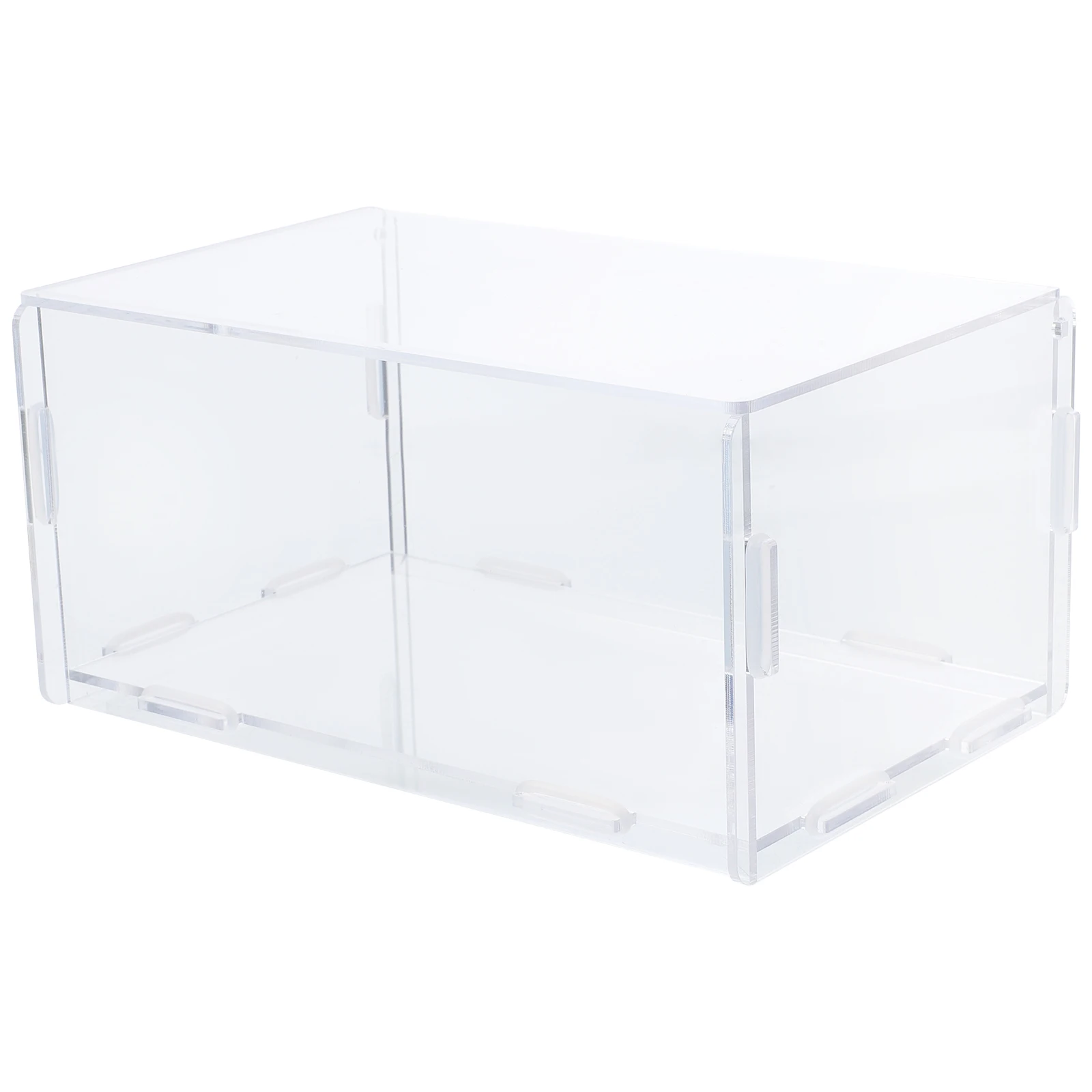

Flip-open Storage Clear Acrylic Laundry Organizer Stationery Box Dryer Sheets Container Multipurpose Box Household