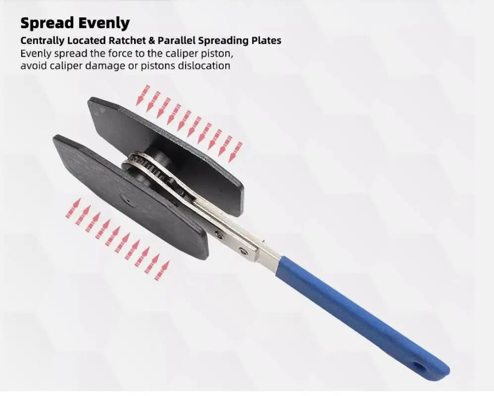 Image of Ratschen-Scheibenbremskolben-Rückstellwerkzeug aus Kohlenstoffstahl – Einstellwerkzeug für Scheibenbremspumpen für den Radbremsenservice im Auto