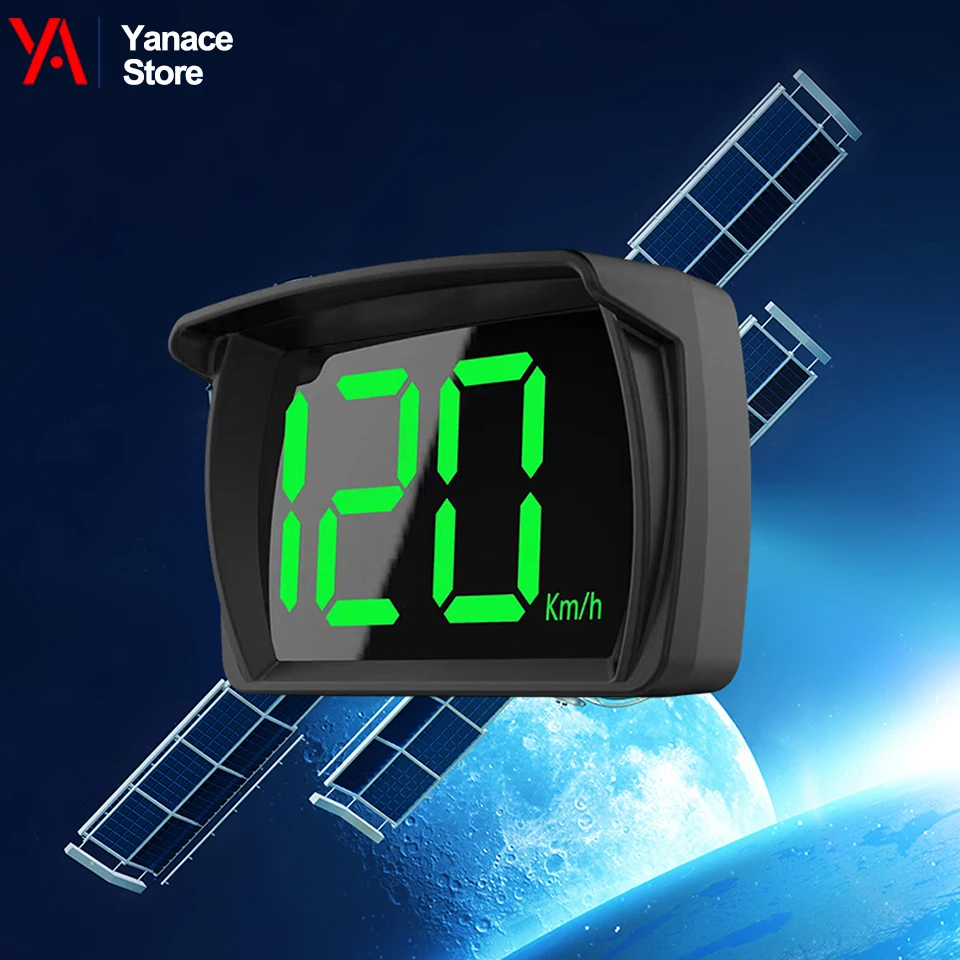 Universal Car HUD Head Up Display, GPS Digital Speedometer Big Font KMH Speed Meter for All Car Truck, Plug and Play Auto Part ﻿