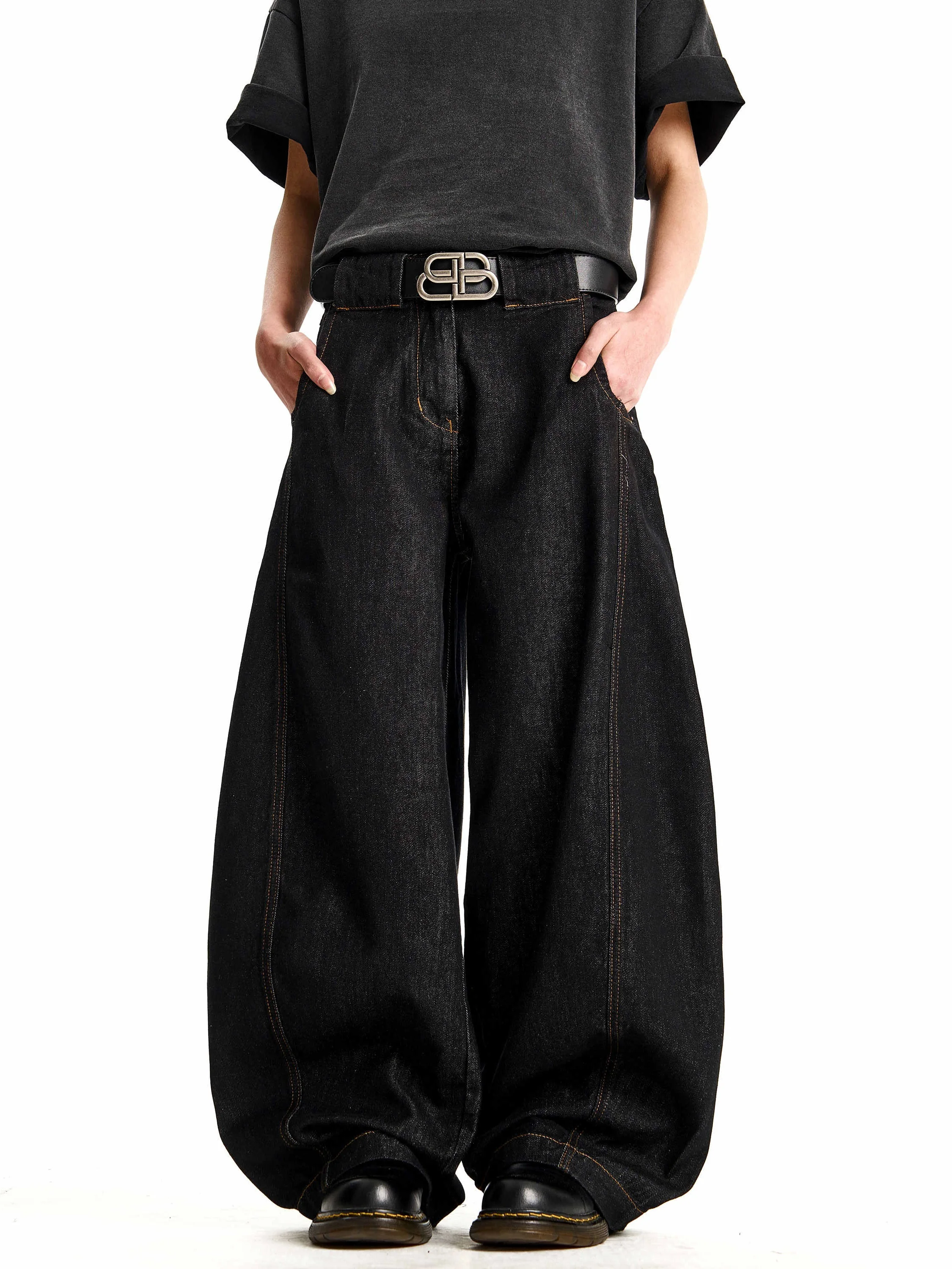 

Ретро-джинсы американского стиля высокого качества, черные, свободные, повседневные, с широкими штанинами, длинные брюки для мужчин и женщин, молодежный тренд, весна-осень