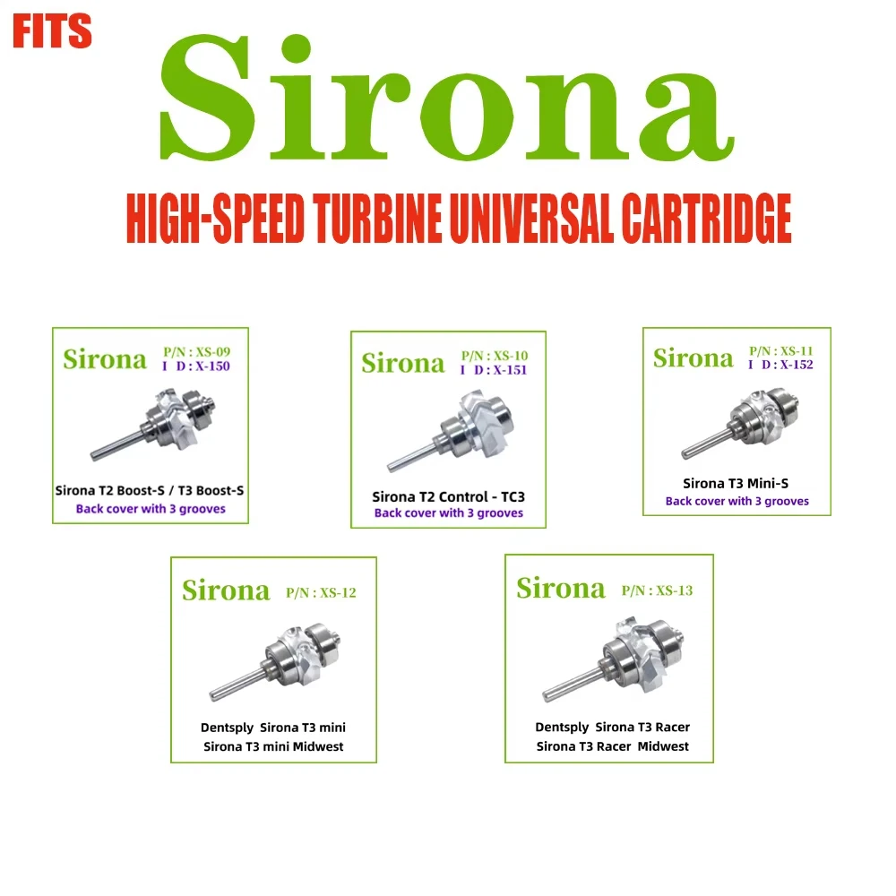 1PC Dental Handpiece Rotor Cartridge SIRONA T3 RACER T3 BOOST-S/T2T3MINI T3/T4RACER BOOT Universal Cartridge