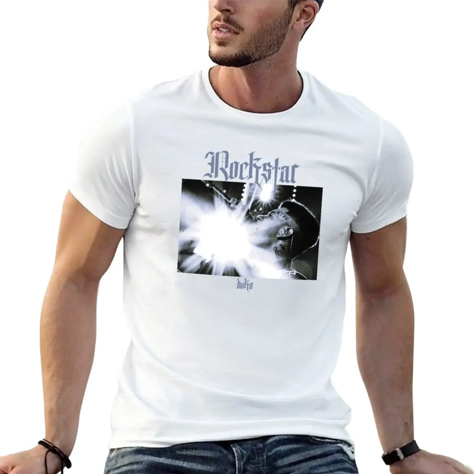 

New rockstar duki 2 T-Shirt boys animal print for a boy cotton graphic tees mens graphic t-shirts funny