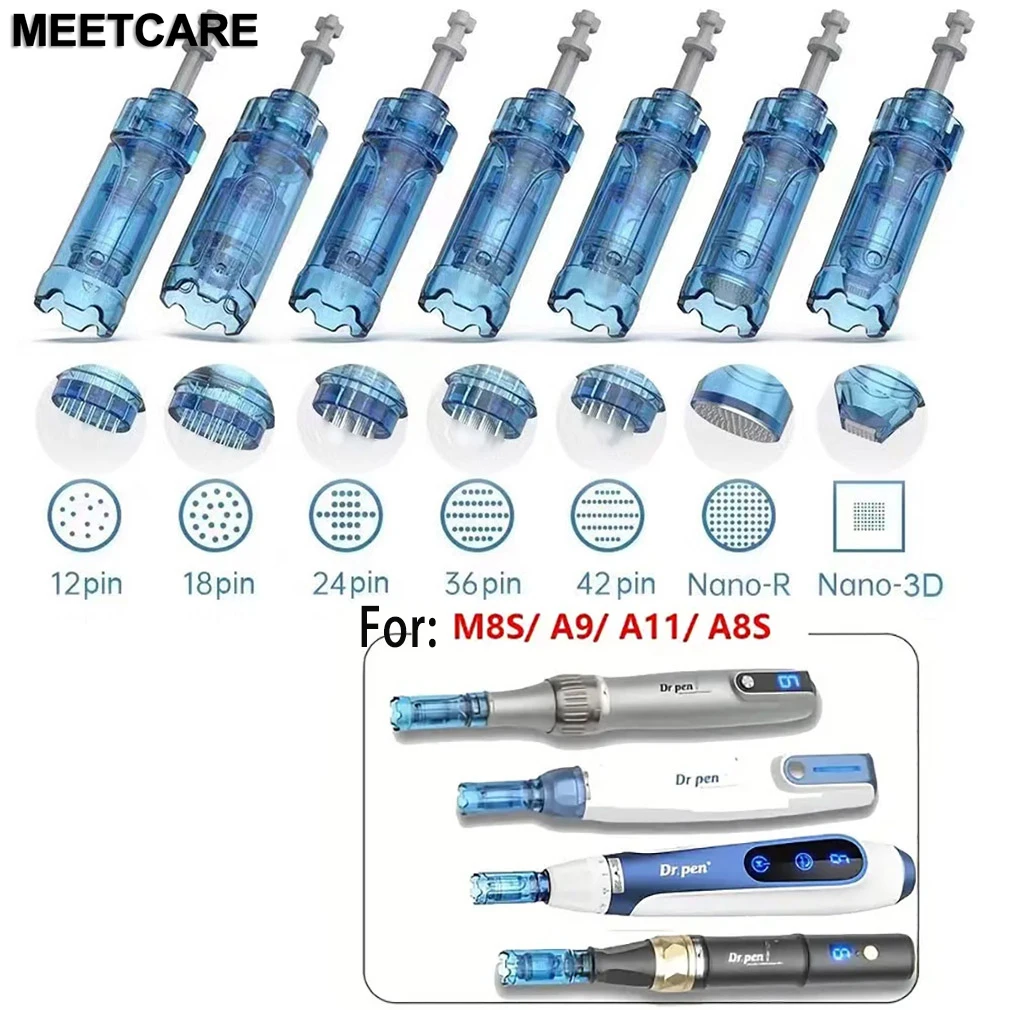 A9 Nadelkartusche für Derma Pen M8S / A8S / A9 / A11 Mikronadel 12/18/24/36/42 Pin Rund / 3D Nano Ersatznadel – Detail 1