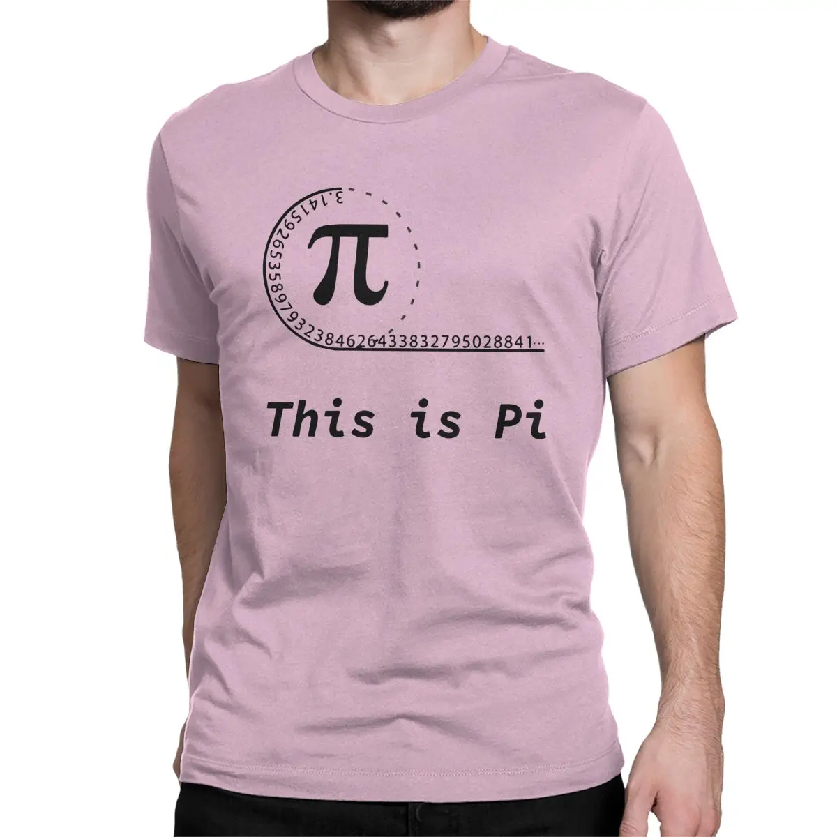 Pi Number T-Shirt Men Math Pie Mathematics School Student Geek Vintage 100 Percent Cotton Homme T Shirt Adult