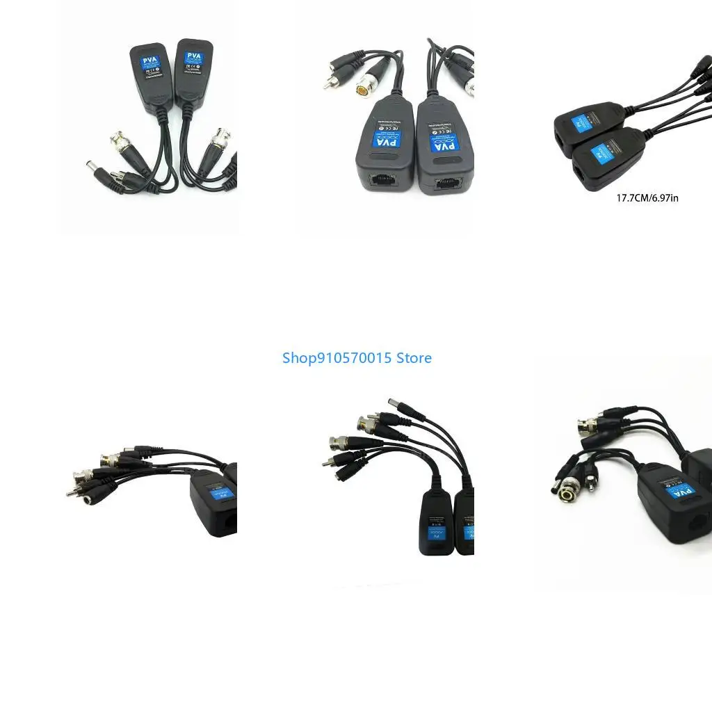 B95C RJ45 CCTV Video Transceiver Coax BNC Supply Power Connectors For HDCVI HDTVI AHD