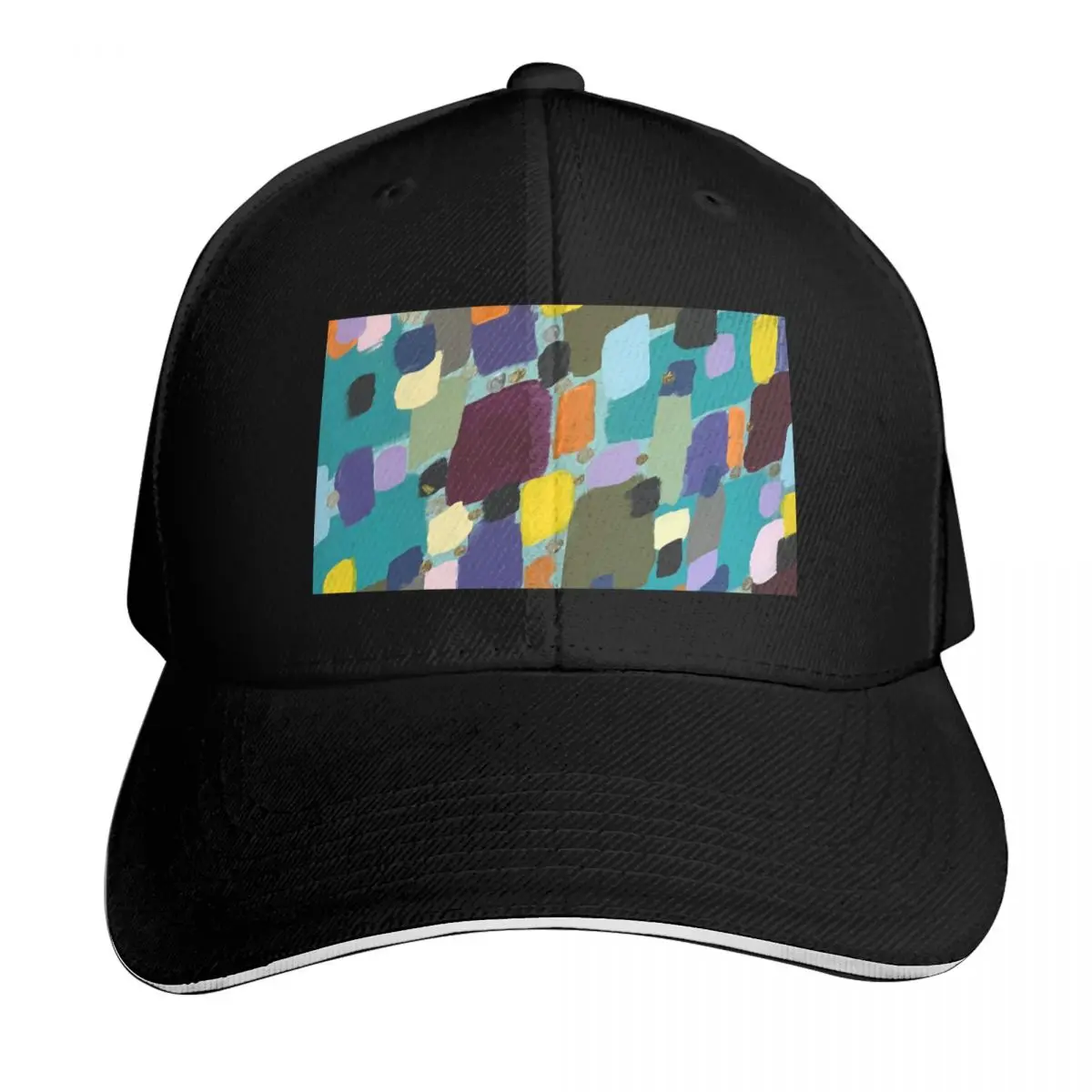 Crowded Baseball Cap Strapback Dad Hat Six Panel Structured Crown Sun Protection UPF 50+