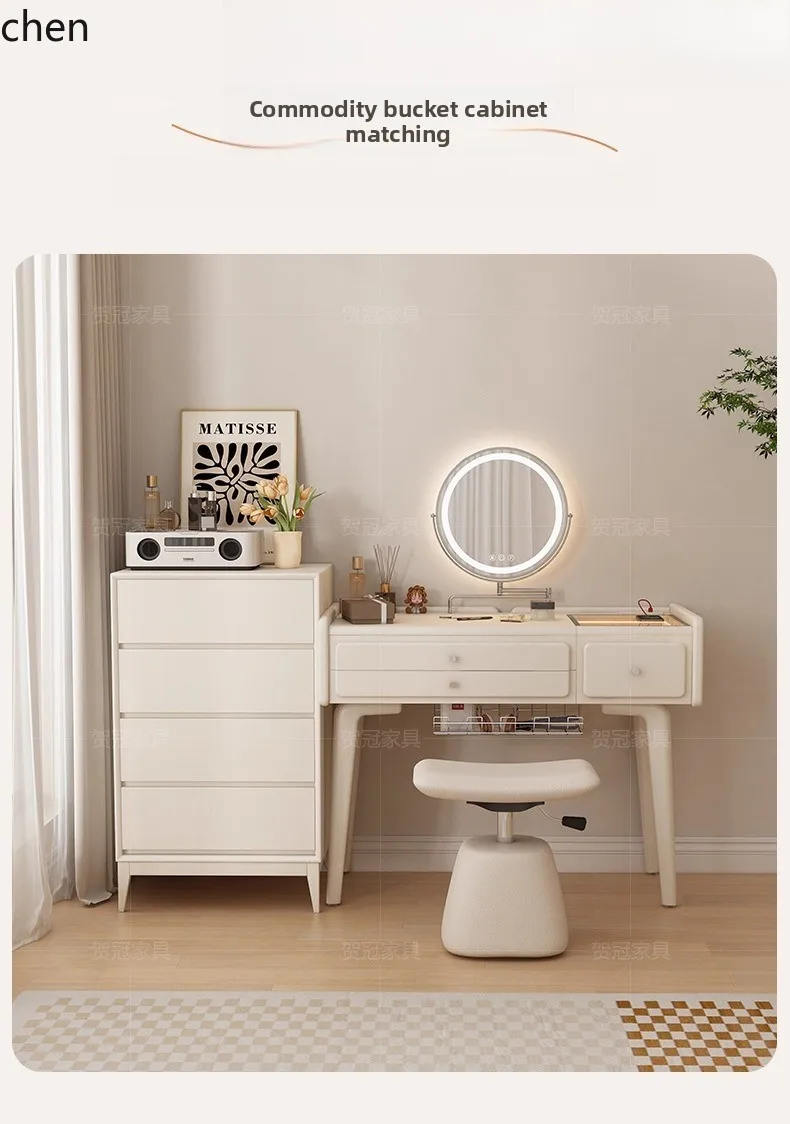 HT  Desk Makeup Table Small Apartment Writing Home Bedroom Computer Desk Ready to ship and purchase with peace of mind