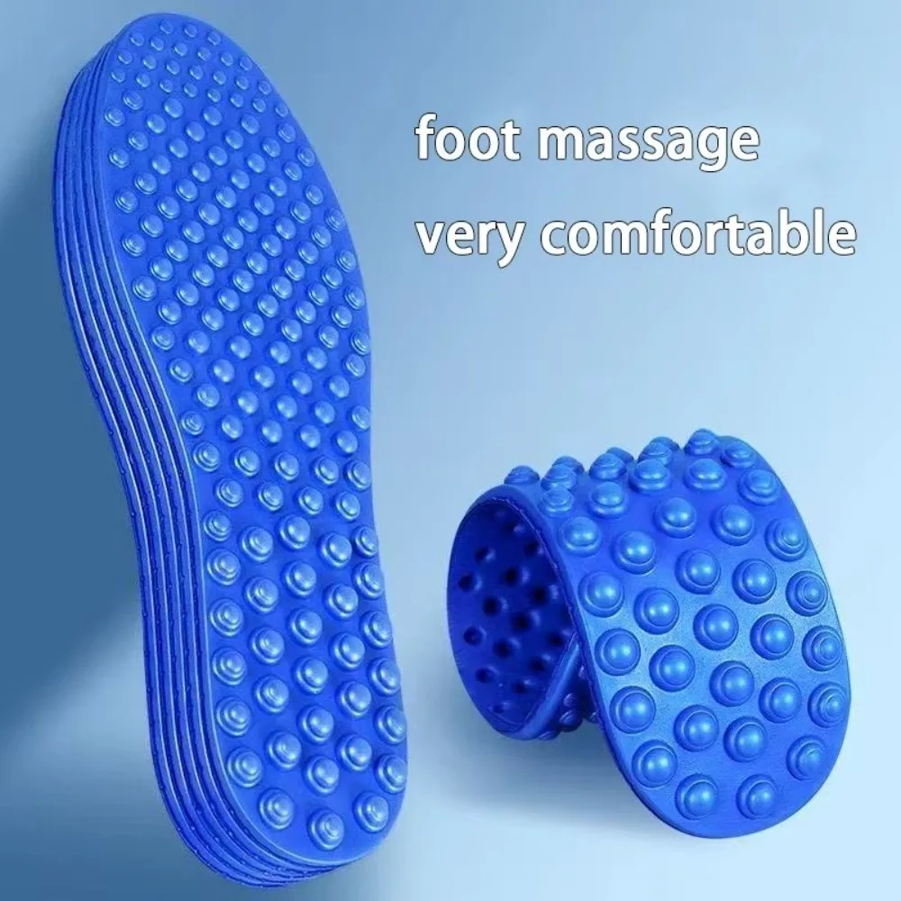 1 Pair EVA Massage Insole High Elasticity Soft Sports Insoles Finger Pressure Board Design Cushioning Casual Shoes Sole