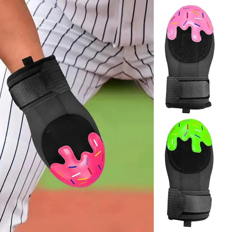 Sliding Mitt Ice Cream Baseball Hand Guard Protective Baseball Training Mitt Baseball Sliding Pads With Elastic Strap For Right