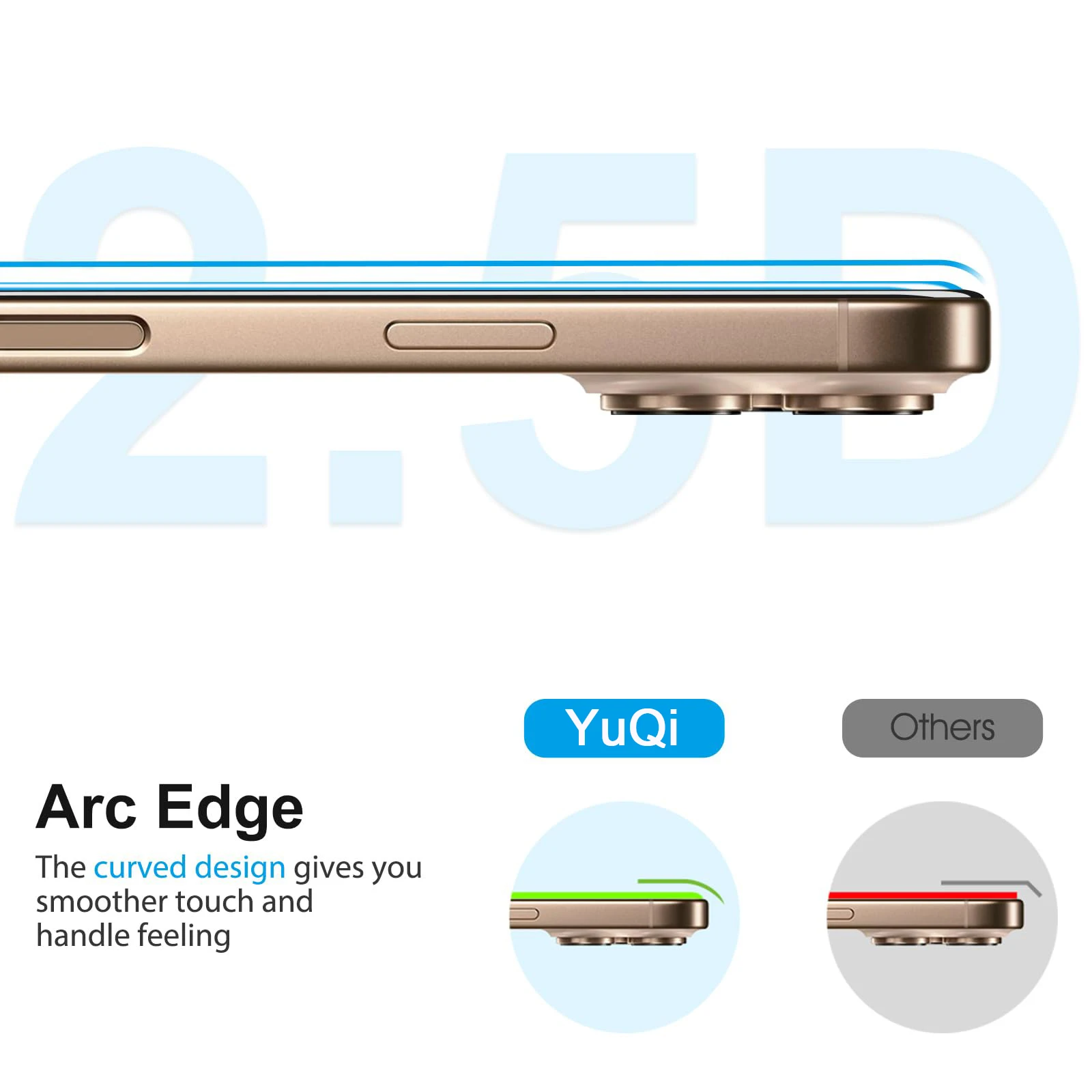 واقي شاشة لهاتف آيفون 16e 16 Pro Max Plus، زجاج مقسى عالي الدقة كريستال ميكا 9H مضاد للخدش، صديق للألومنيوم العالي #5