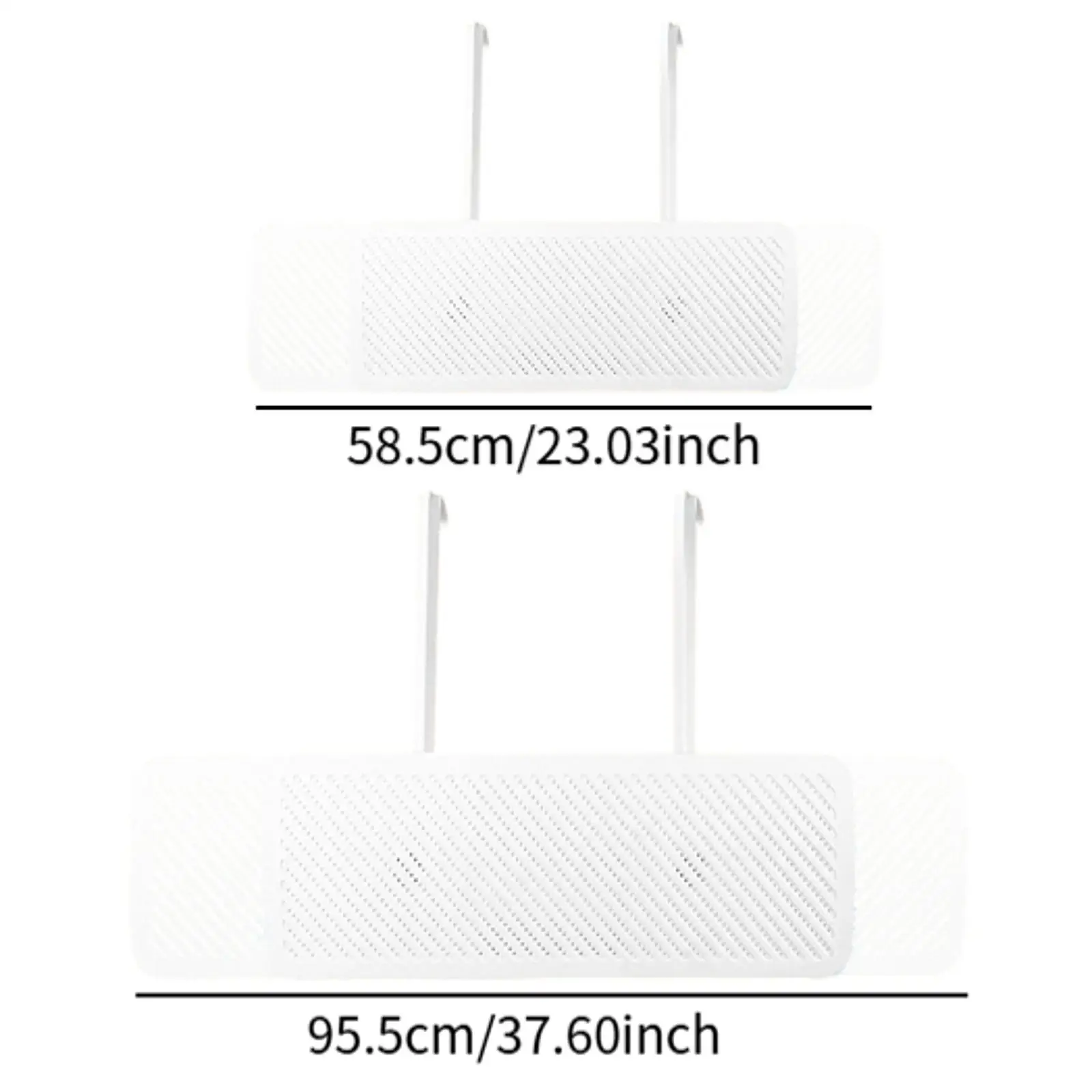 Telescopic Scalable Air Conditioning Deflector White PP Anti Direct Blowing Baffle for Wall Mounted Unit Bedroom