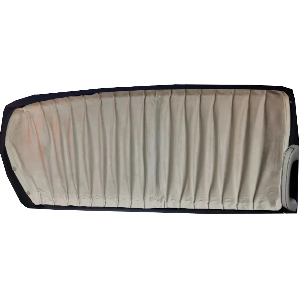 5in1 Business Style Suede Car Curtains Single-Layer Side Window Shades for All 5 Windows