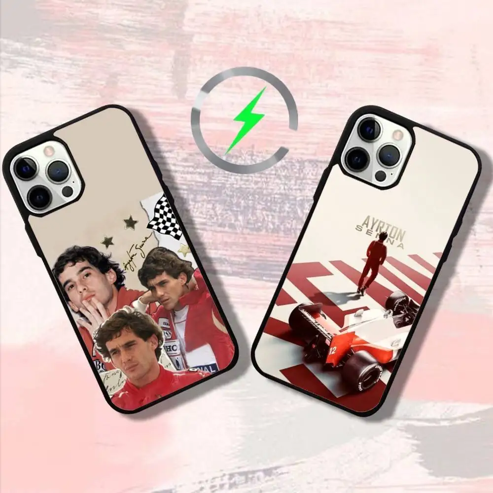 

Driver A-Ayrtons S-Sennas Phone Case For iPhone 16,15,14,13,12,11,Pro,Max,Plus,Mini,SE4,E Magnetic Magsafe Wireless Charging