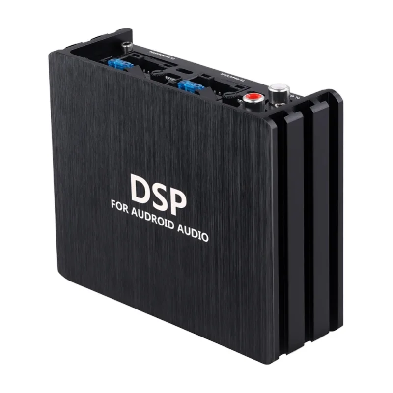 Podofo 4-Kanal 60W DSP Auto-Audioverstärker Zerstörungsfreie Installation Stereo-Leistungsverstärker Lautsprechertreiber Kompatibel mit Fahrzeug-Android-Headunit-Bildschirmen