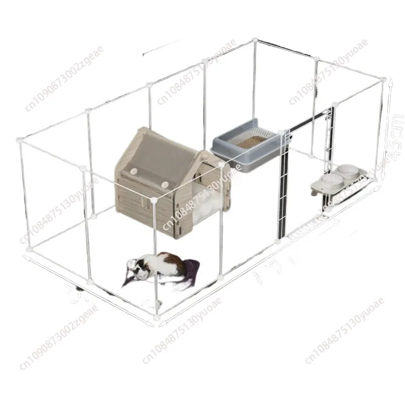 Pet dog fence indoor with waterproof pad puppy crate kennel fence cage guinea pig hedgehog