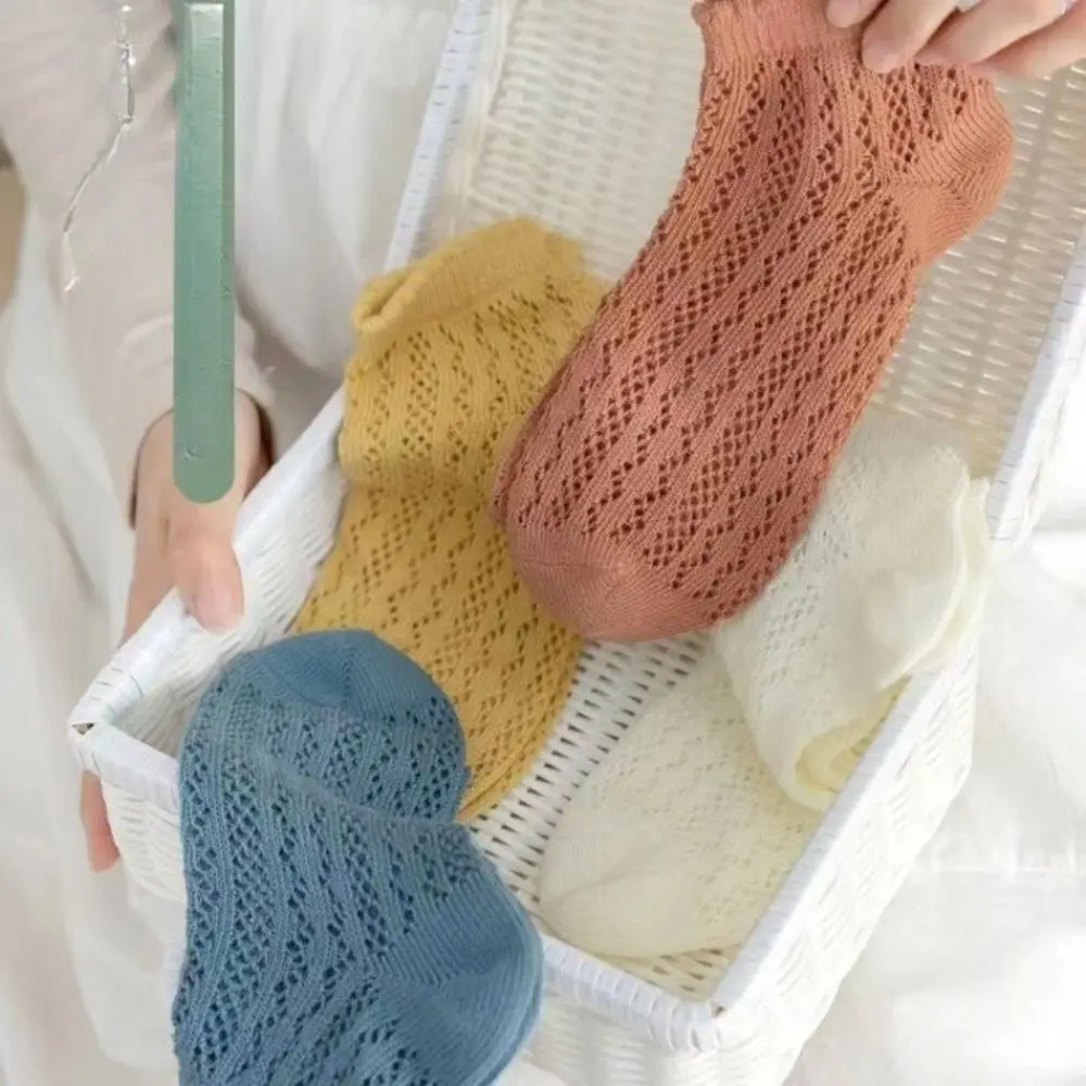 1 пара новых летних тонких носков для женщин и девочек, модные короткие носки-трубочки, дышащие носки до щиколотки, носки с неглубоким носком