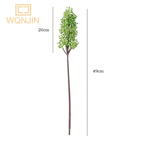 Gröna växter Imitation risfrukt Mjukt gummirisfrö Fruktkött Konstgjord blomma Rumsbordsblommor Suckulentväxt Bonsai 10 best sales bonsai-frö - №1