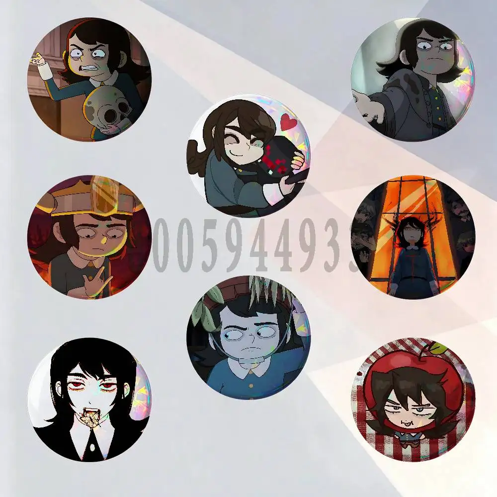 Abaddon H-Haunted Hotel Badges 25 32 44 58 75 mm Round Customizable Wholesale Fan goods Self-made fan freebies