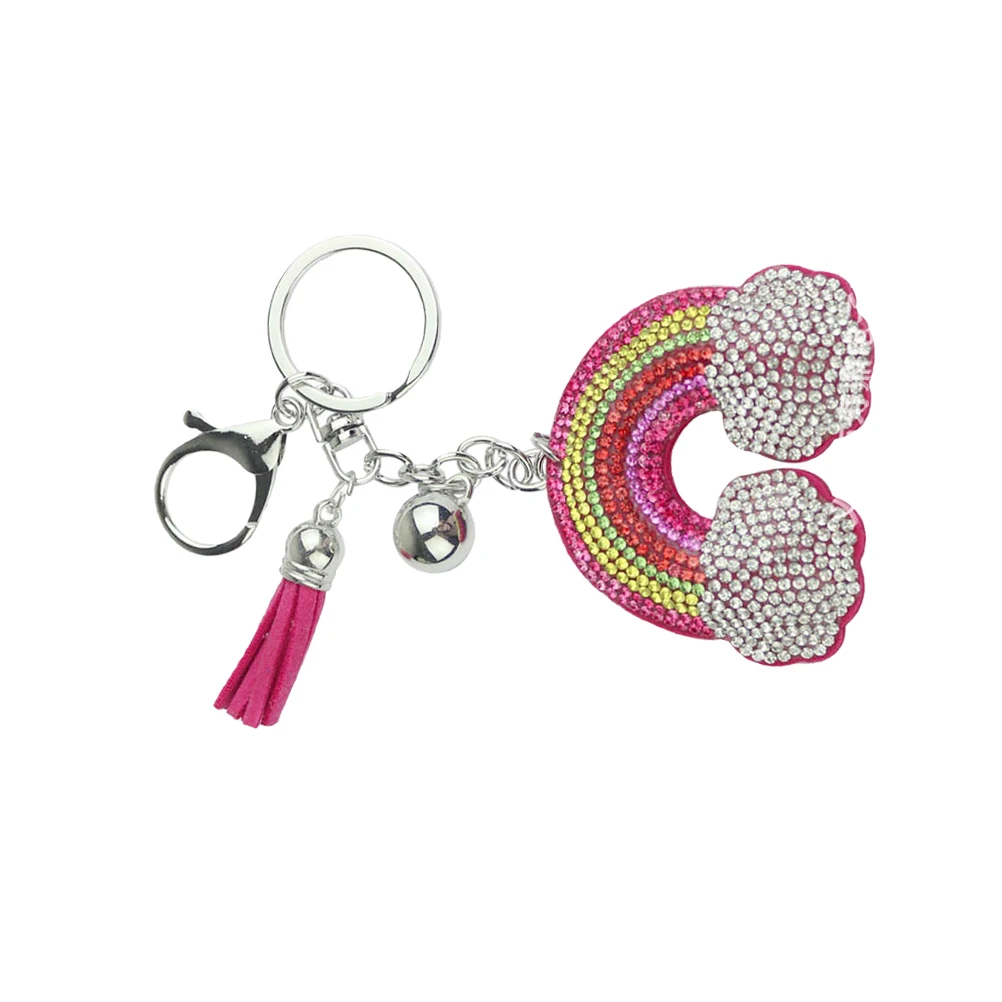 

Keychain Women for Mini Accessories Shaped Creative Diamond -encursted Bag Pendant Korean Style Lady Bags