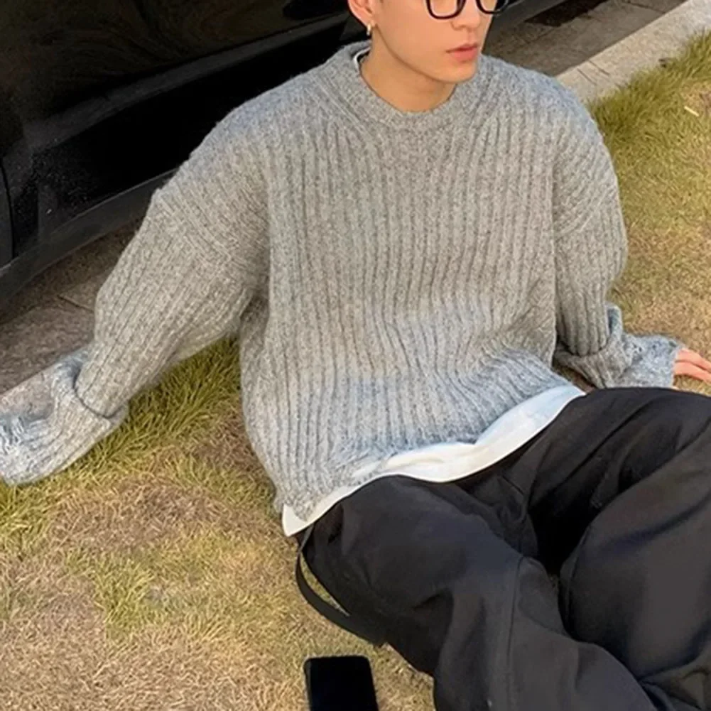 

Autumn Fashion Sweater For Men Autumn Casual Wear XL Autumn Pullover Brand New Condition Long Sleeve O Neck Design