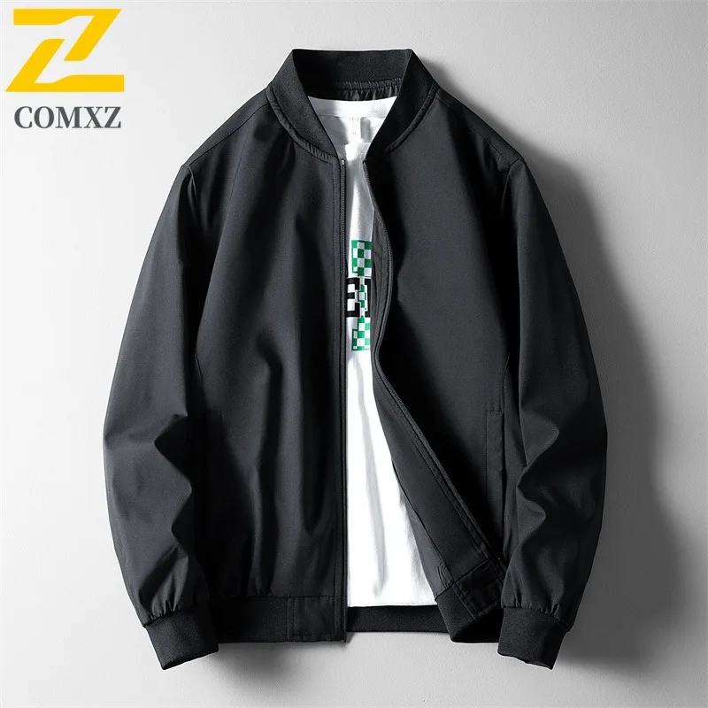 

COMXZ пальто большого размера, однотонное, ветрозащитное, легкое, для работы на открытом воздухе, для альпинизма, мужская байкерская куртка, устойчивая к царапинам верхняя одежда для кемпинга