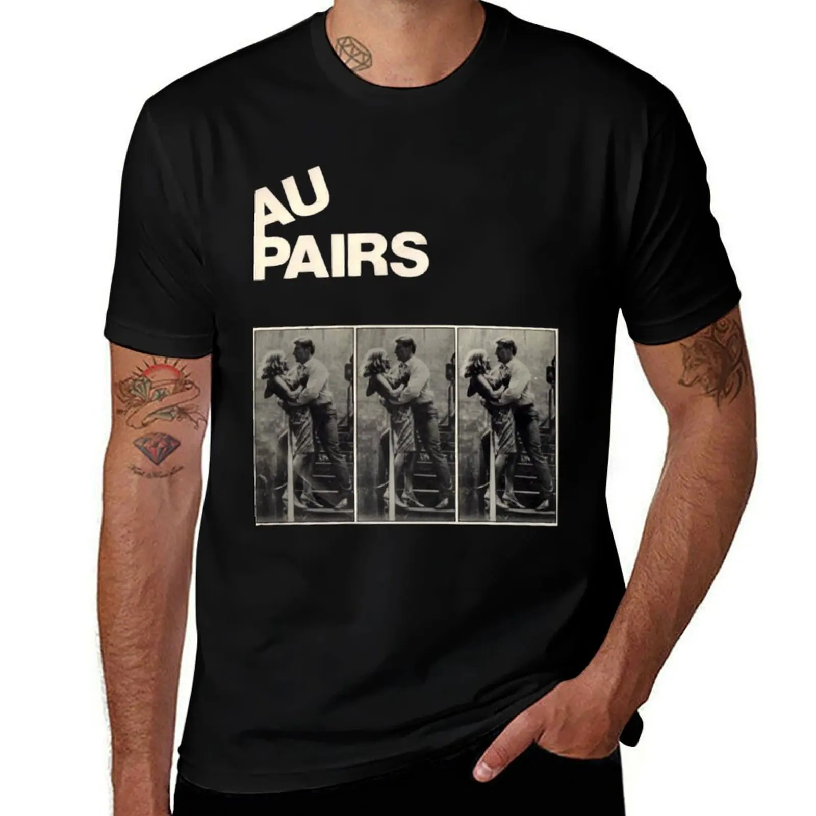 Au Pairs T-Shirt Work Utility Short Sleeve Shirt T-Shirt