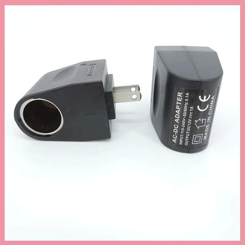 AC/DC 220V To 12V Car Charger Adapter Cigarette Lighter 0.5A Or 1A Power Converter US Socket Splitter  EU Plug B6