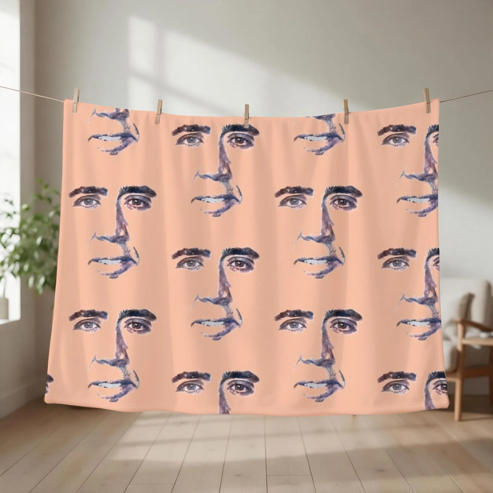 John Travolta Galaxy Throw Blanket Decorative Sofas cosplay anime blankets and throws Single Blankets