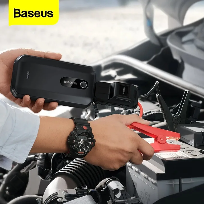 

Baseus 10000mAh Large Capacity Car Jump Starter Device Emergency Starting Power Portable Automatic Charging Power Supply