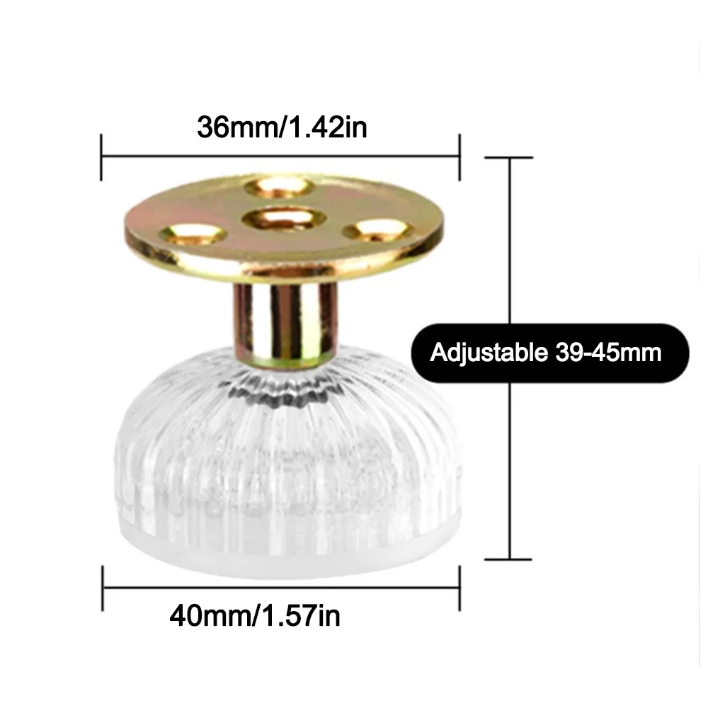 

Metal Furniture Legs Adjustable Wear-resistant Cabinet Legs Replacement Anti Scratch Nightstand Storage Box Leg