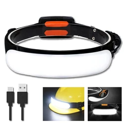 Portable 31LED Strong Light Headlamp Built-in Battery USB Rechargeable Waterproof Flashlight Wide Angle Camping Fishing Lantern