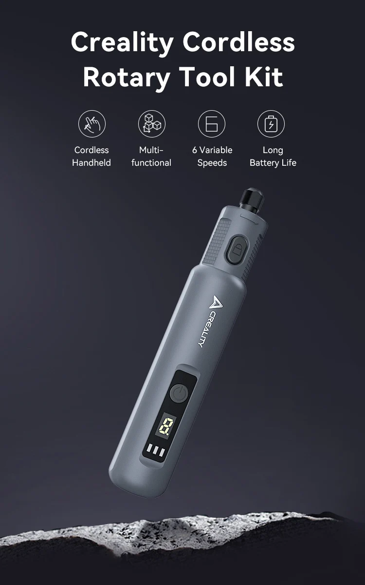 Set di Utensili Wireless Creality: Uno strumento multifunzionale per incisione, molatura, taglio e foratura.